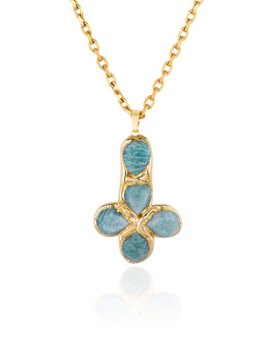 Paloma Necklace in Amazonite
