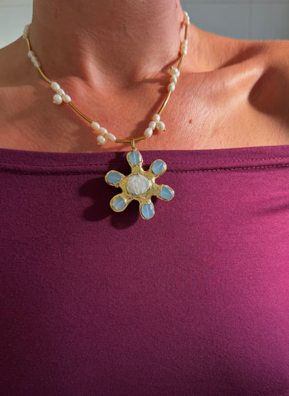 NERINA necklace blue