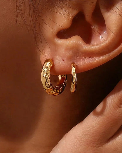 Textured Hoops 4.5mm
