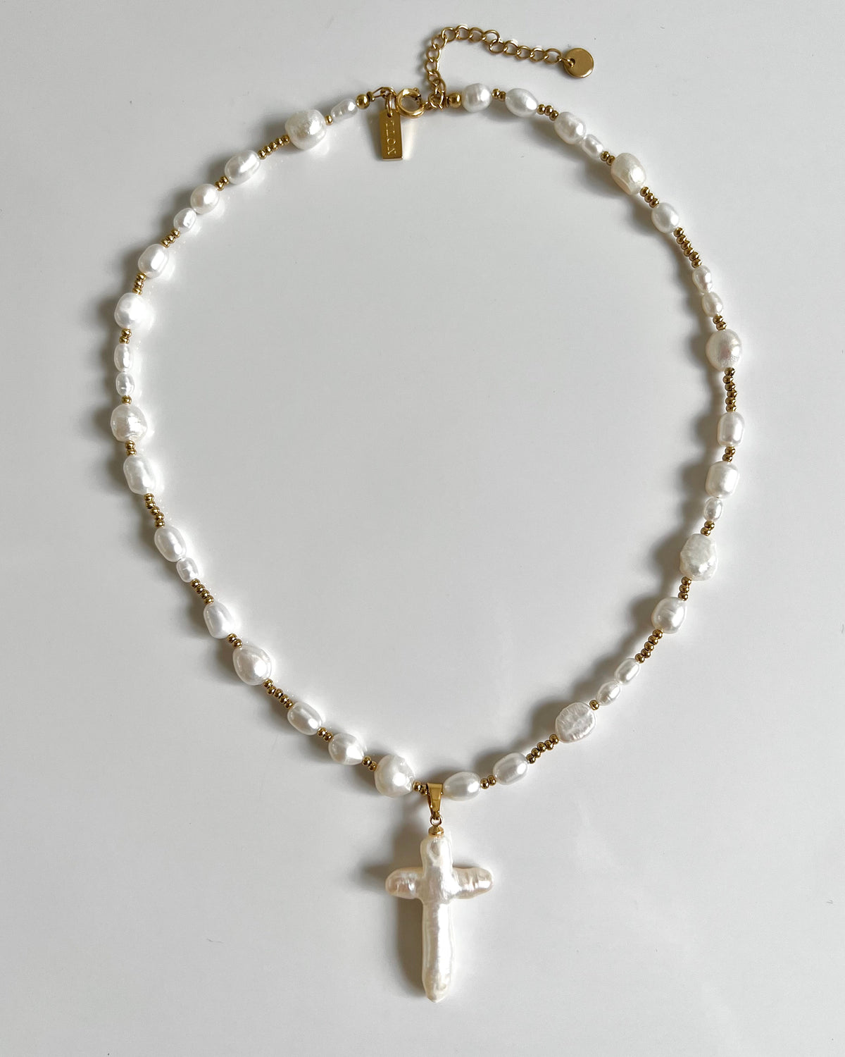 Pearl Cross Collar